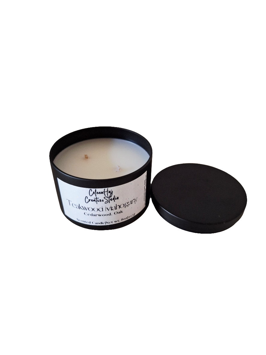 Teakwood Mahogany Scented Candle - 8oz