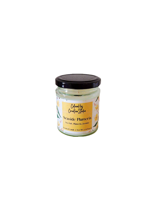 Seaside Plumeria Scented Candle