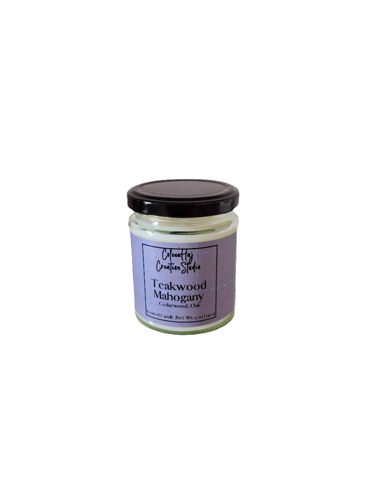 Teakwood Mahogany Scented Candle